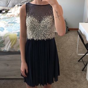 Blue pearl Jovani dress